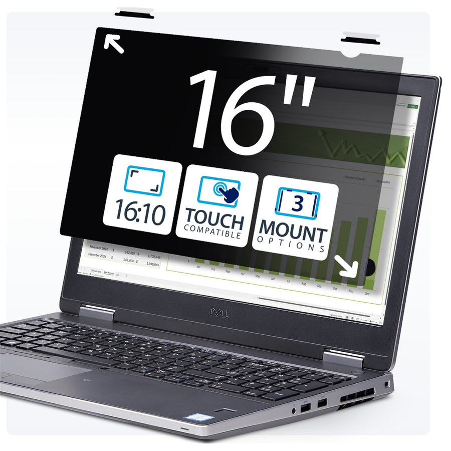 StarTech.com 16LT6-PRIVACY-SCREEN 16in 16:10 Laptop Touch Privacy Screen