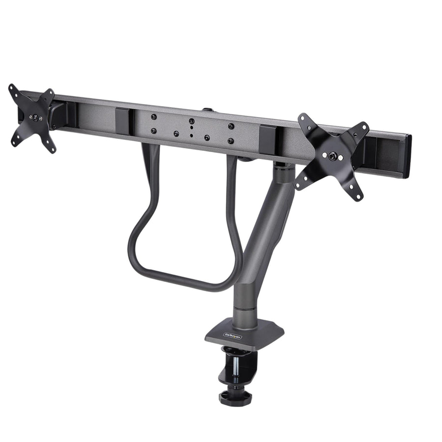 Desk Mount Dual Monitor Arm w/Crossbar