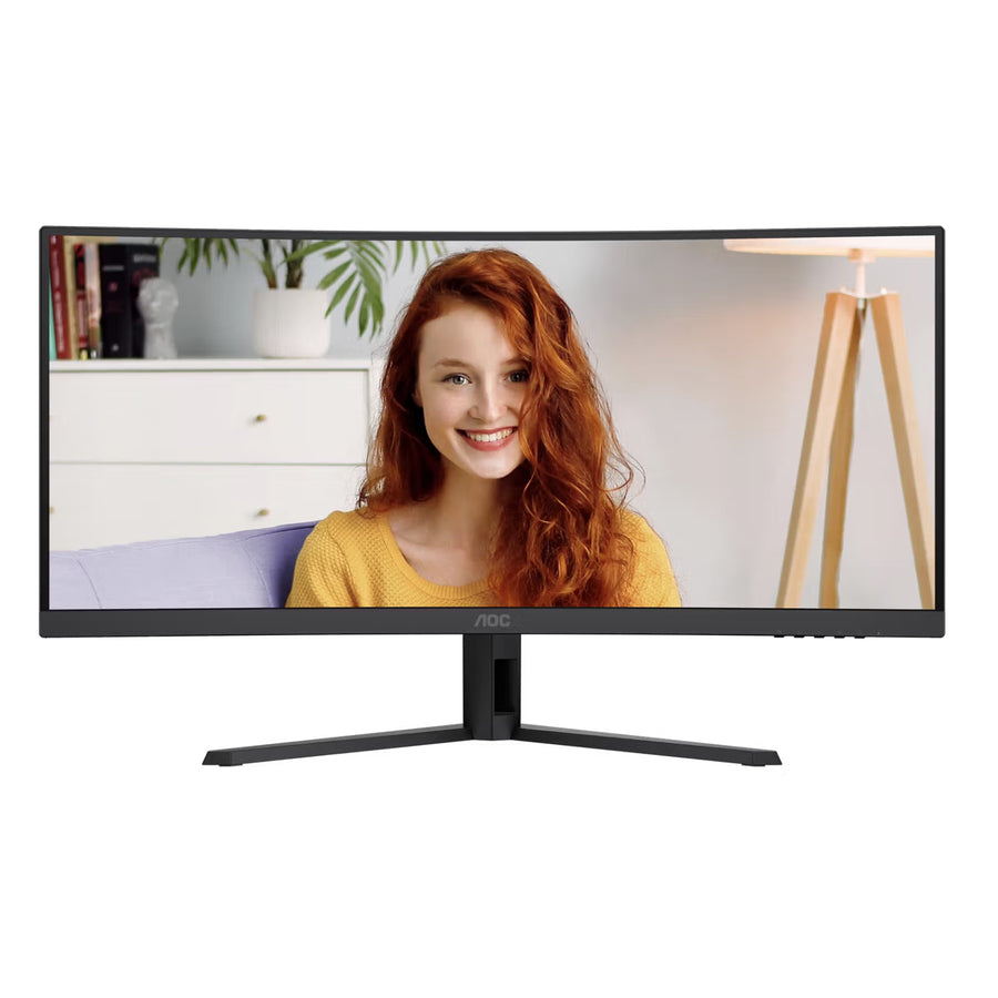 AOC  CU34B3E 34" WQHD Curved 120Hz Ultrawide Monitor With 5 Years Warranty