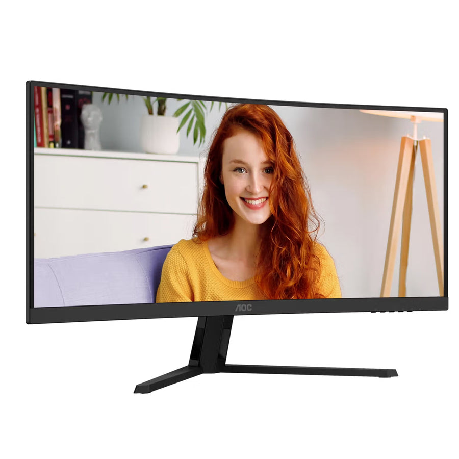 AOC  CU34B3E 34" WQHD Curved 120Hz Ultrawide Monitor With 5 Years Warranty