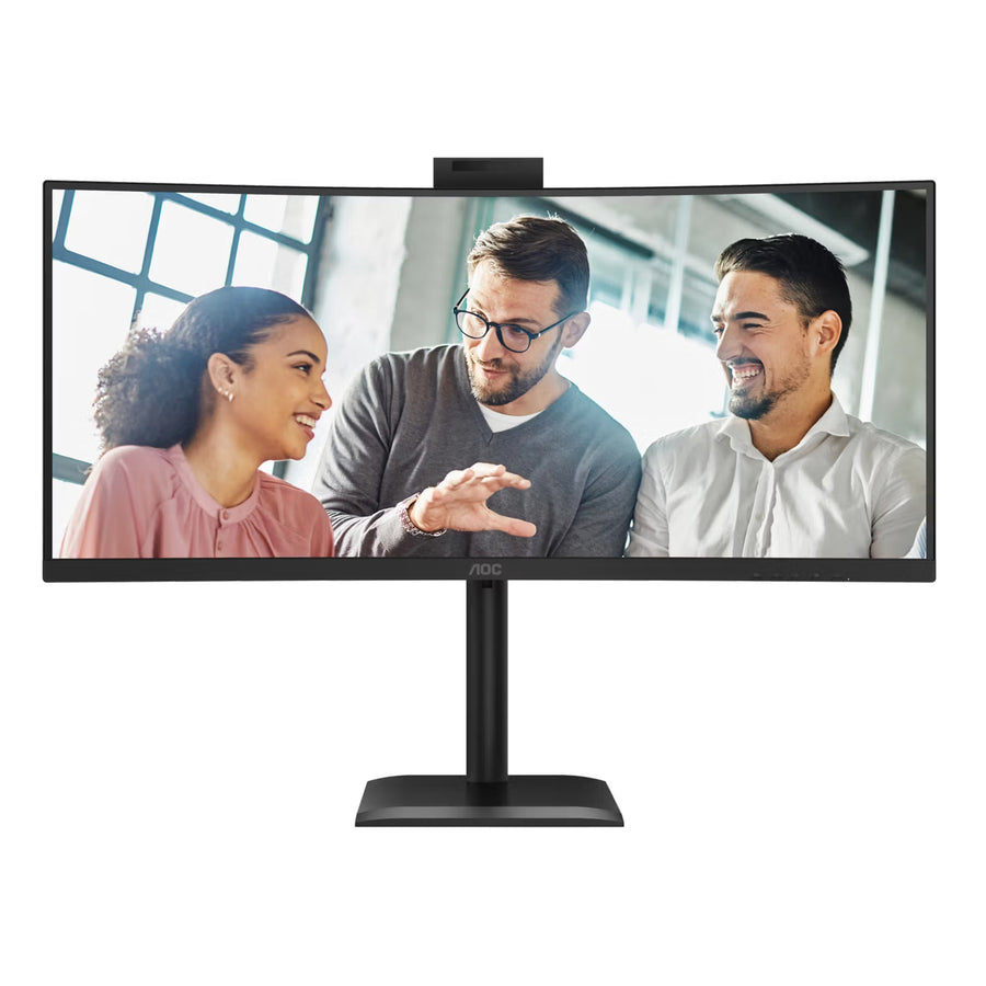 AOC  CU34E4CW/75 34" WQHD USB-C 90W Curved Ultrawide Business Monitor with Camera -  5 years Warranty