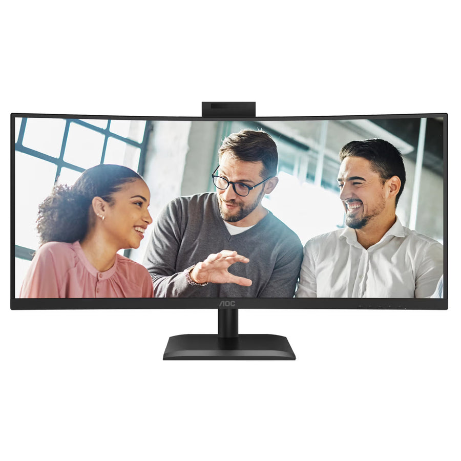 AOC  CU34E4CW/75 34" WQHD USB-C 90W Curved Ultrawide Business Monitor with Camera -  5 years Warranty
