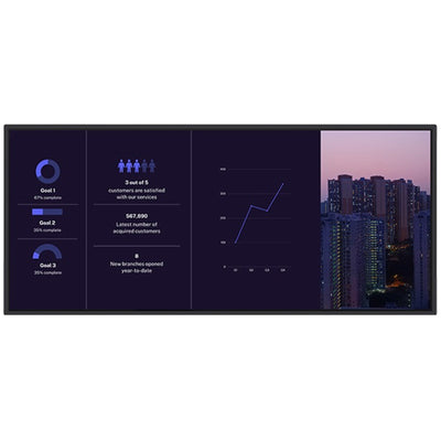 COMMBOX 105"4K UHD HORIZON INTERACTIVE TOUCHSCREEN (21:9), 20-PT TOUCH, OPSI7, W10PRO, 5Y