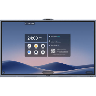 Maxhub CVTE MAXHUB XBoard V7 series V7550 75" All-in-one Conference Interactive Touch Display Screen size: 75" 4K Resolution display 50MP x 3 trident camera system 16-mic array, 15m pick up range IR recognition, 50 points touch 2 x 10W speaker + 20W su...