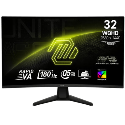 MSI MAG 32CQ6F 31.5" QHD 180Hz Curved Gaming Monitor