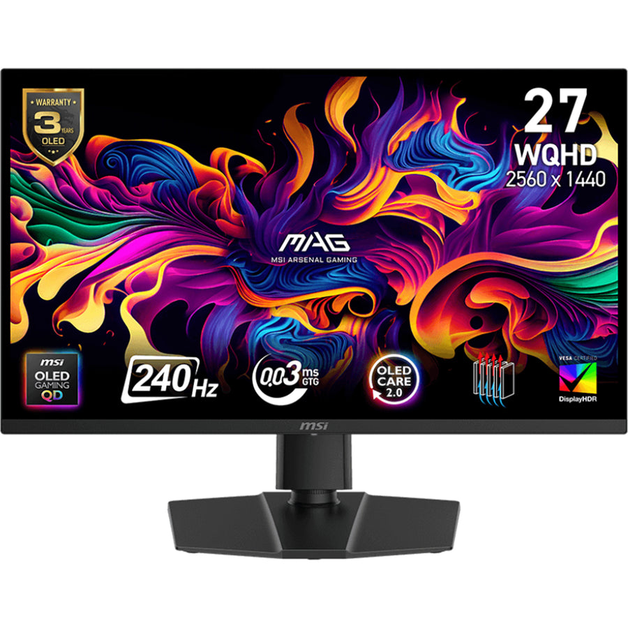 MSI MAG 273QP QD-OLED X24 27" QHD 240Hz OLED Gaming Monitor
