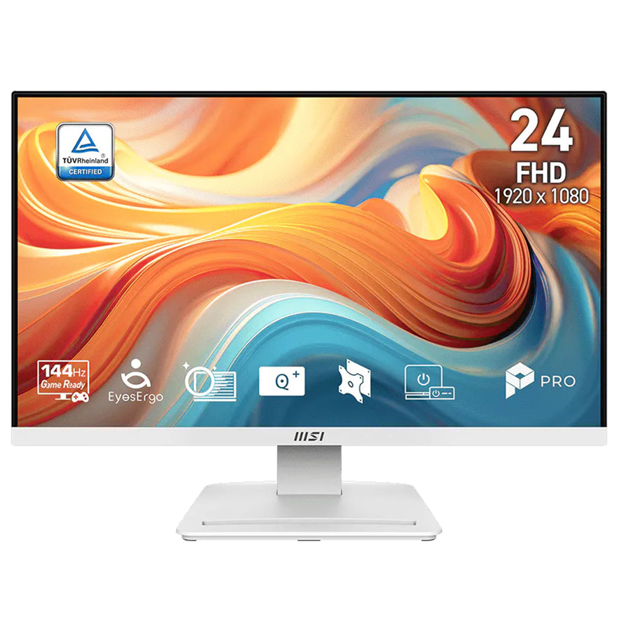 MSI Pro MP241W 24" FHD 144hz Business Monitor - White Color