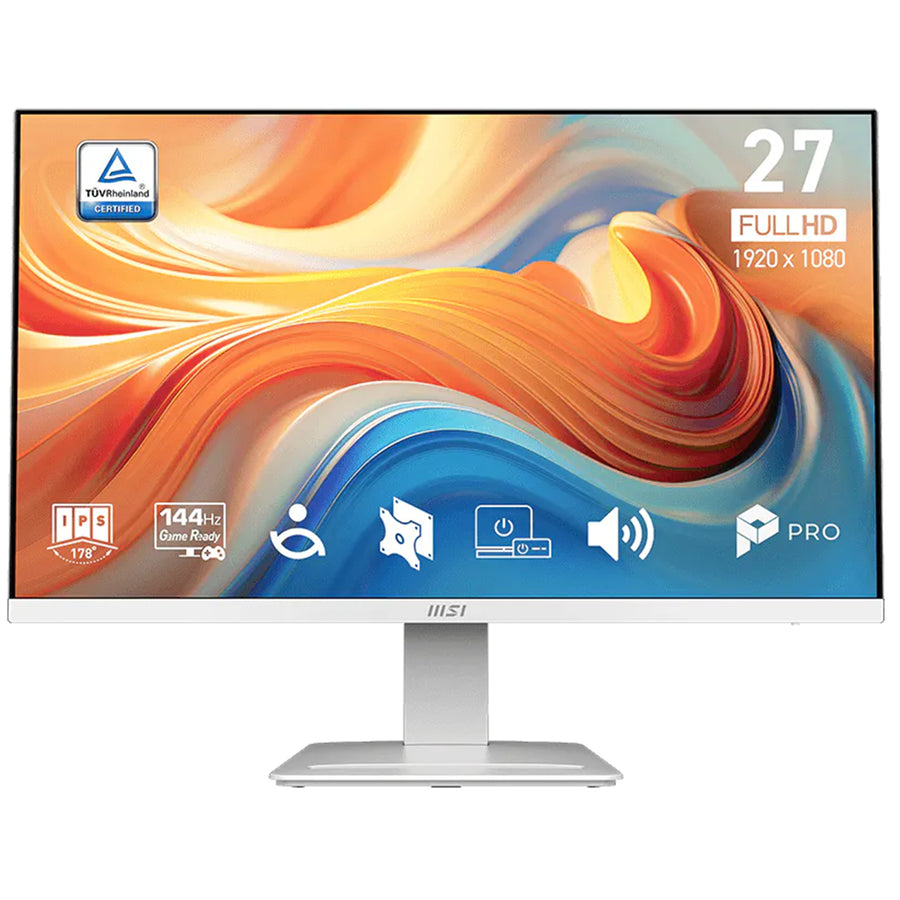MSI Pro MP273W 27" FHD 144Hz Business Monitor - White Color