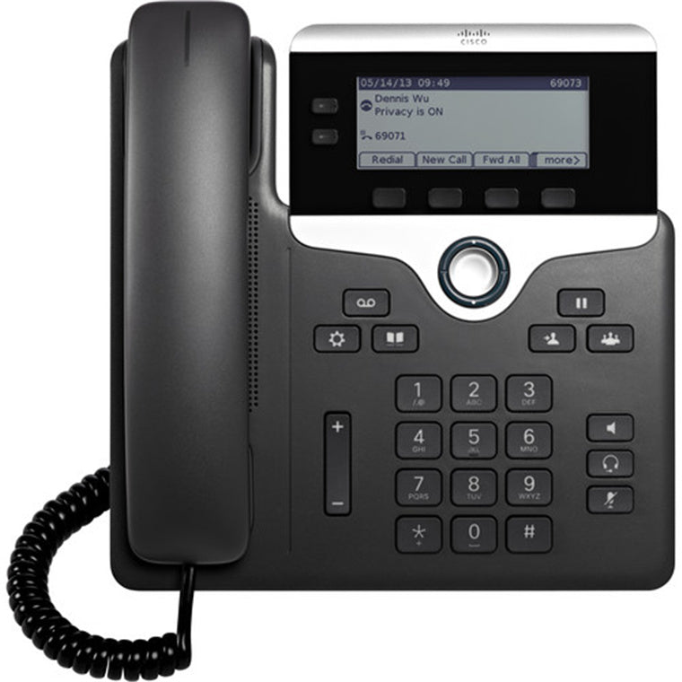 Cisco CP-7821-K9 UC Phone 7821 Two-Line IP Phone (Charcoal)