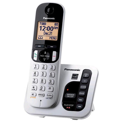 Panasonic  KX-TGC220NZS  Cordless Landline Telephone - Black/Silver