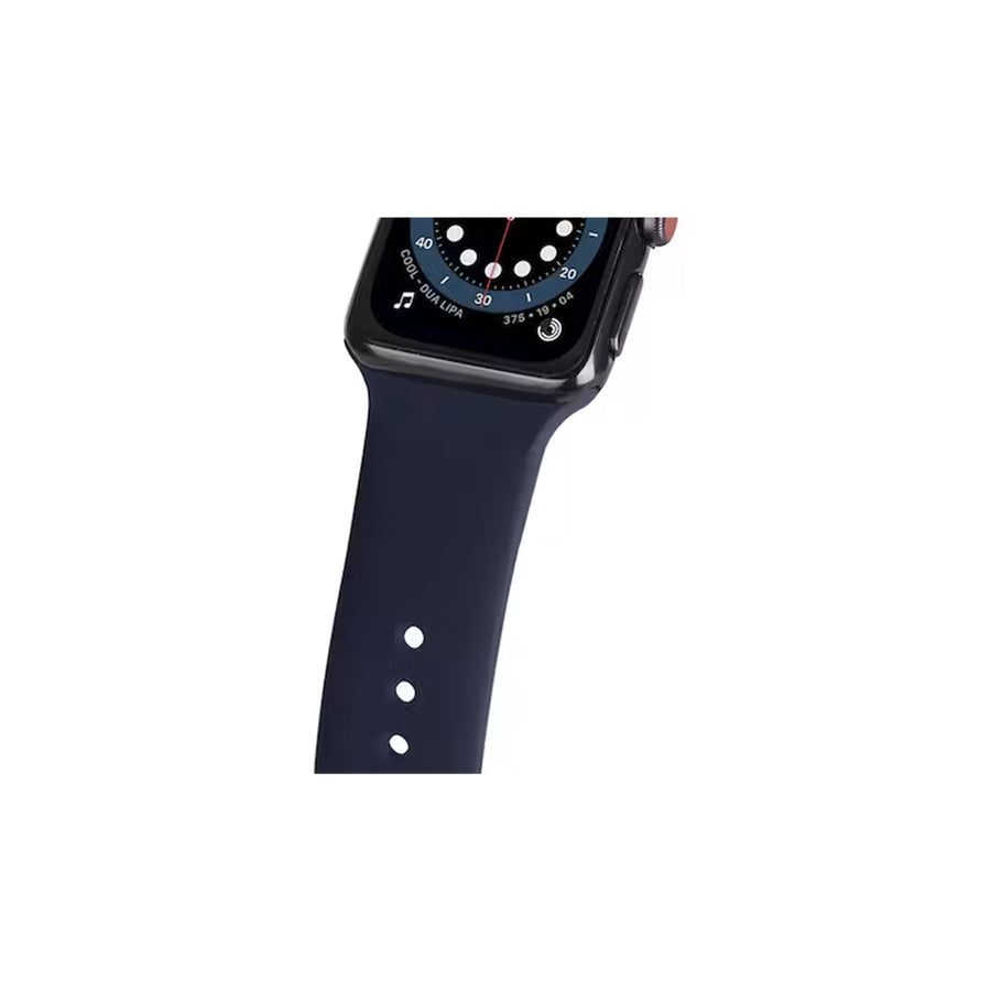 3SIXT 3S-2154 Silicone Band Apple Watch 3/4/5/SE/6 38/40mm - Navy Blue