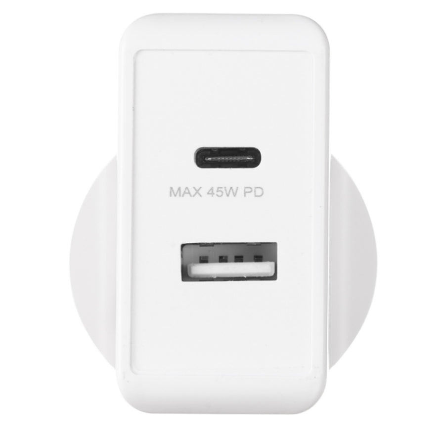3sixT Wall Charger ANZ 45W USB-C PD + 2.4A - White