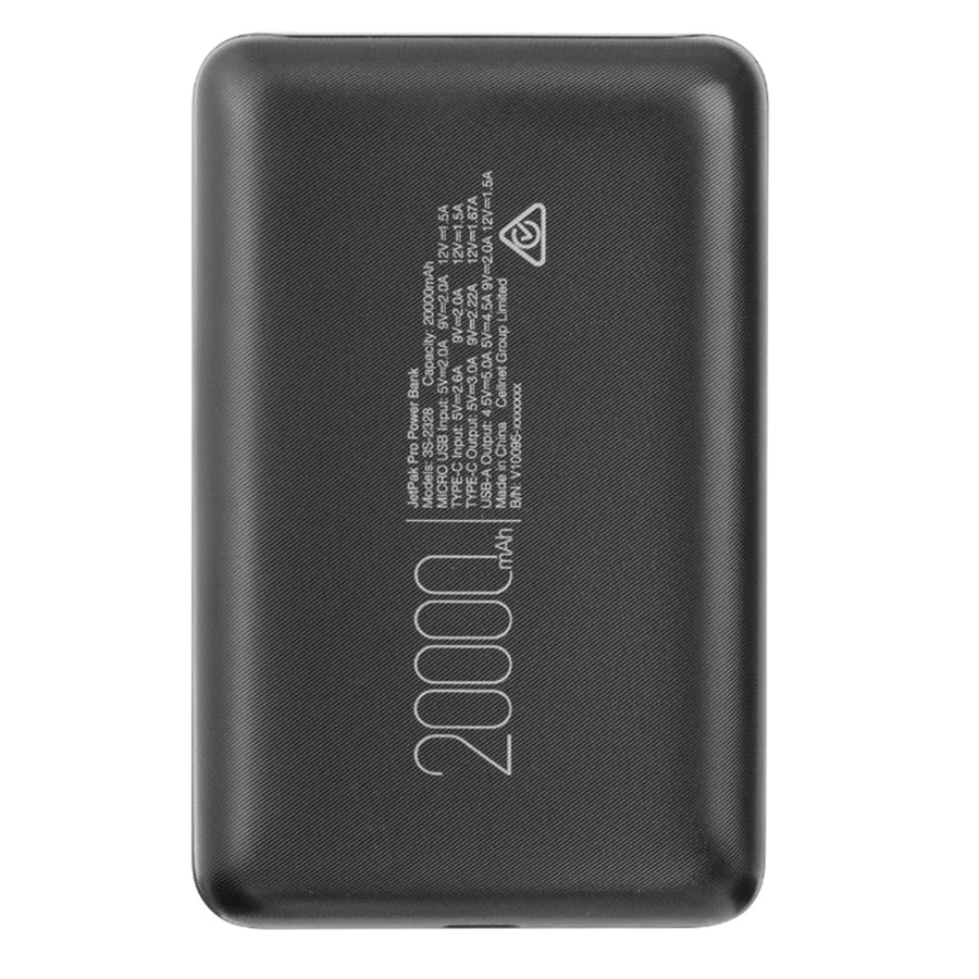 3sixT JetPak Pro LED 2.0 - 20000mAh Power Bank - Black