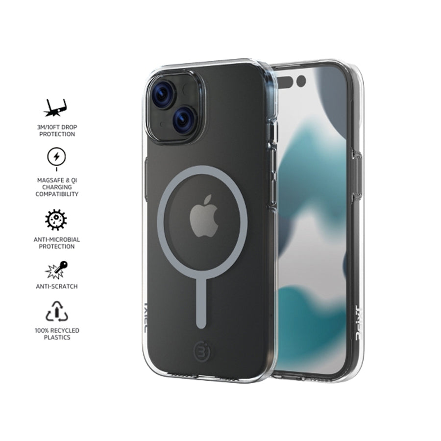 3S-2526 - 3sixT PureFlex+ - iPhone 17e/16e/15/14 - (MS)(RC)Clear/Clear