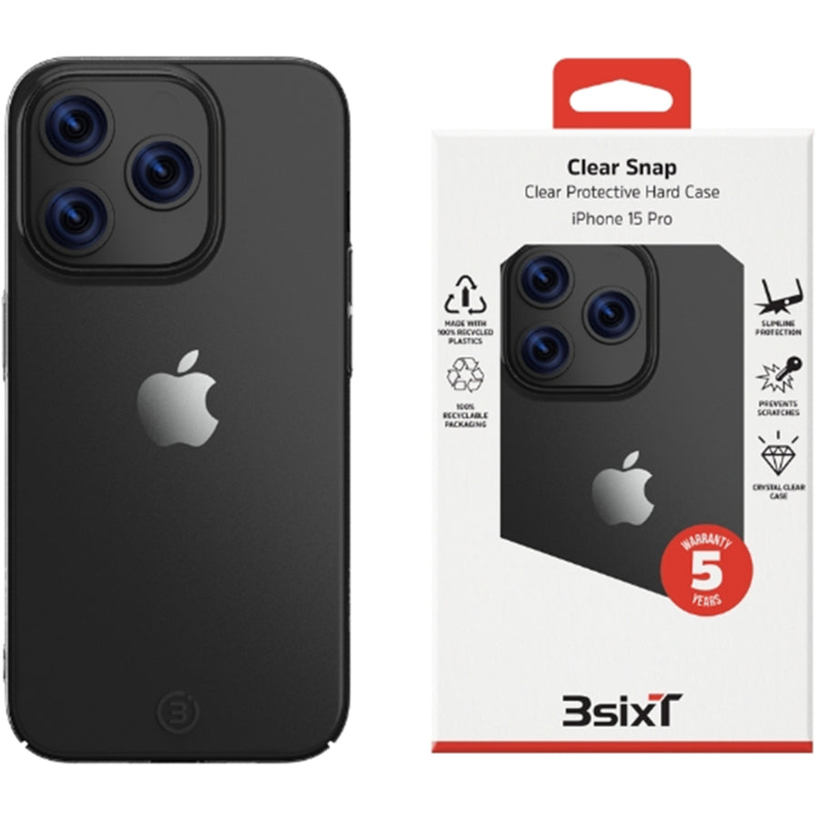 3SIXT iPhone 15 Pro (RC) 3S-2548 Snap Case - Clear