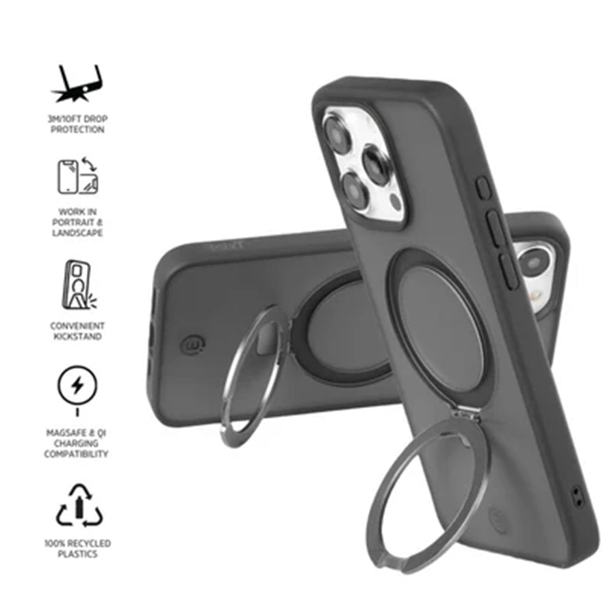 3S-2557 - 3sixT Neo Stand - iPhone 15 Pro Max (MS)(RC) - Black