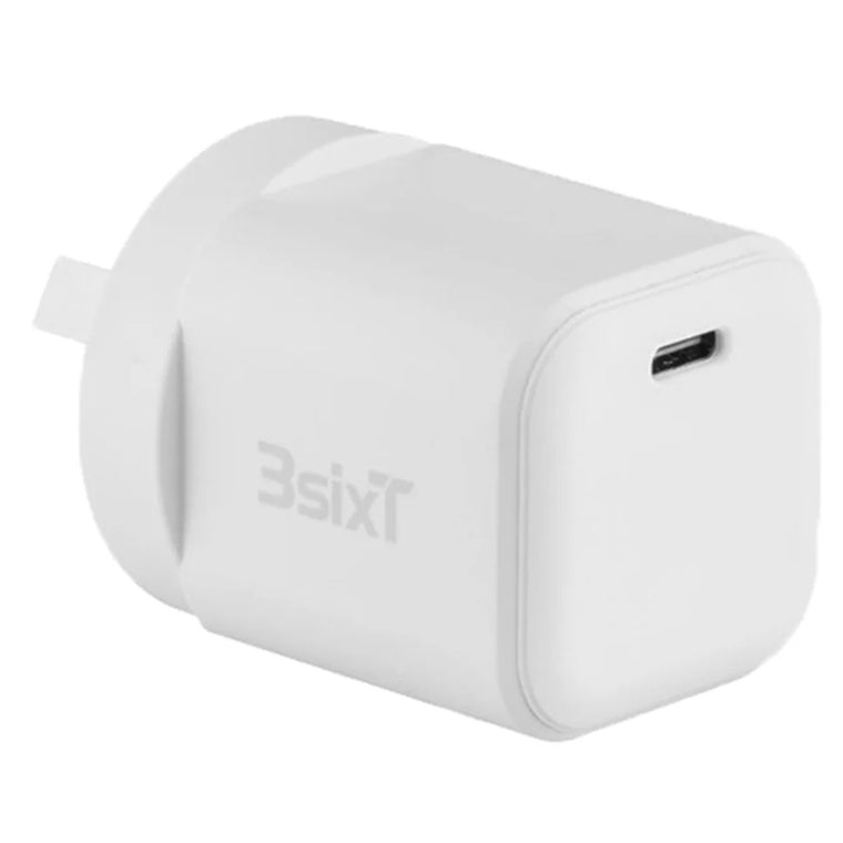 3S-2620 - 3sixT Wall Charger GaN 20W USB-C PD - W