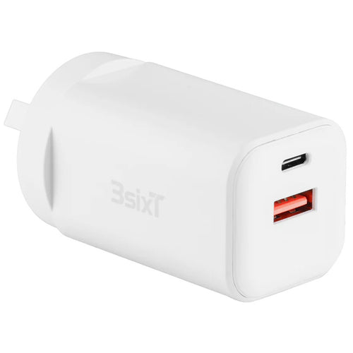 3sixT Wall Charger GaN 65W USB-C PD + 2.4A - W
