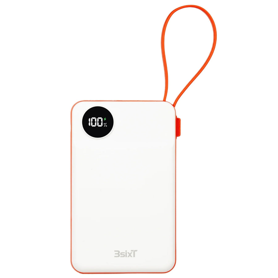 3sixT JetPak 3 in 1 Wireless 10000mAh PowerBank - Wht/Orange