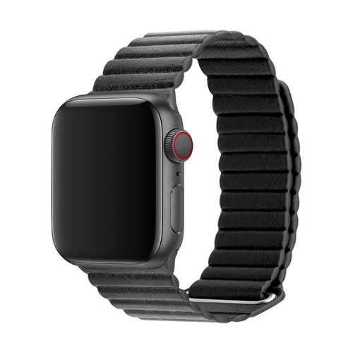 3SIXT Apple Watch Band Leather Loop - 38/40mm - Black