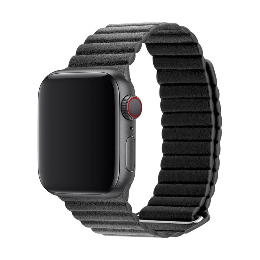 3SIXT Apple Watch Band Leather Loop - 38/40mm - Black