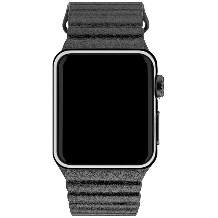 3SIXT Apple Watch Band Leather Loop - 38/40mm - Black