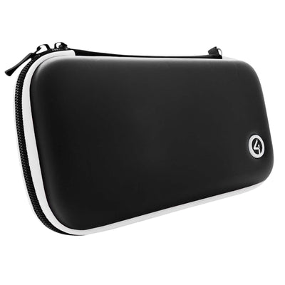 4GAMERS SWL-01BLK-WHT-4G Premium Travel Case- Black For Nintendo Switch, Switch Lite and Switch OLED