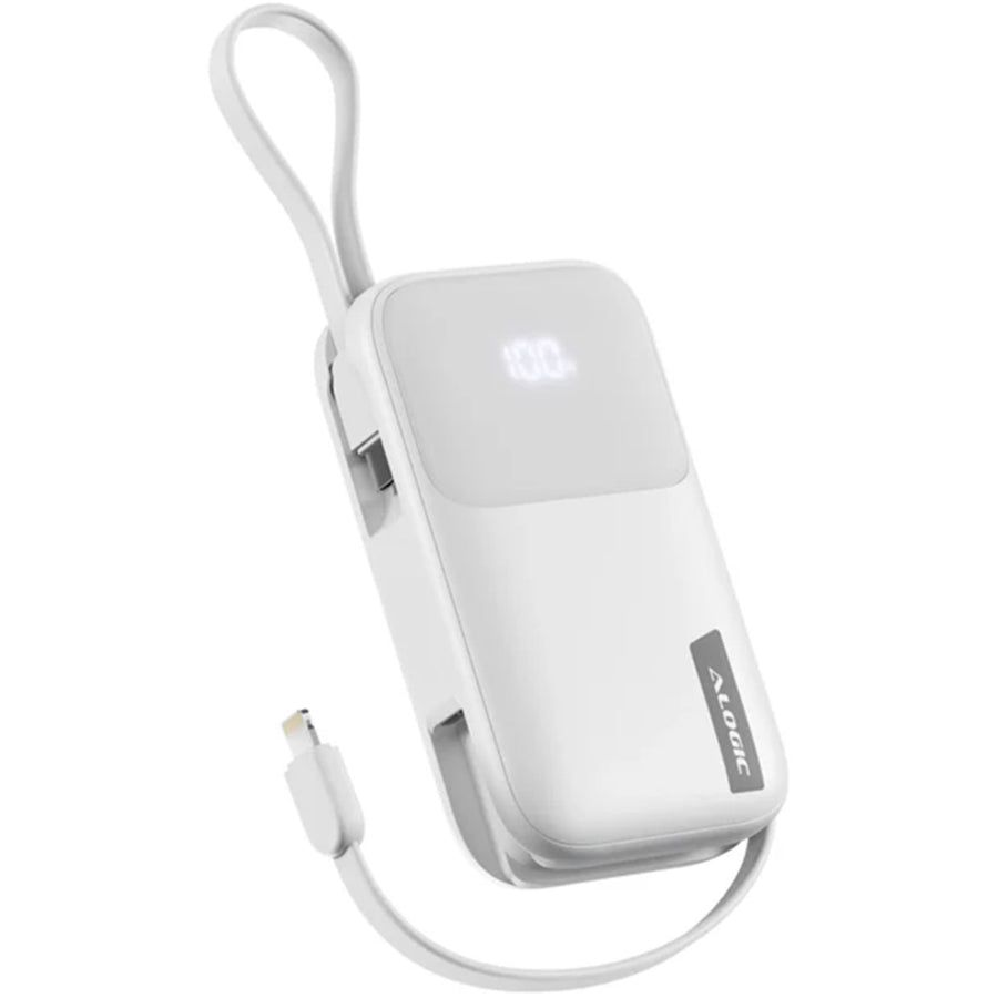 ALOGIC AL10KPBTN-WH - 10kmAh 20W Tand PB USB-C & lighting Wht