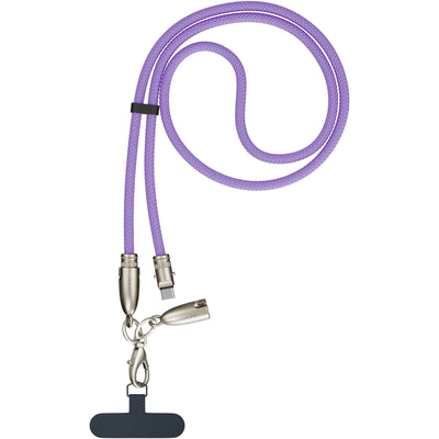 Alogic ATCCLY-LV Tether USB-C to C Lanyard Data and Charge Cable - 60W - 1.2m - Lavender
