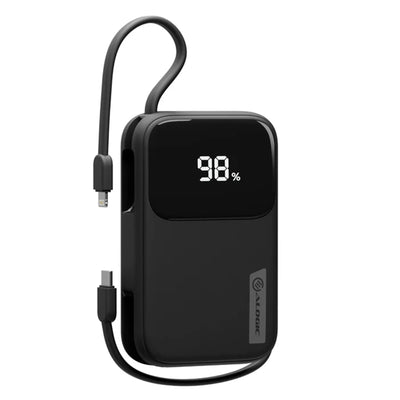ALOGIC AL20KPBTN-BLK - 20kmAh 30W Tand + PB USB-C & lghtng Blck