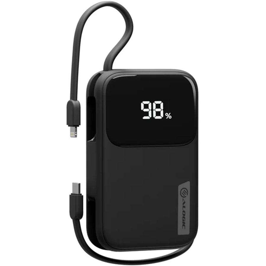 ALOGIC AL10KPBTN-BLK - 10kmAh 20W Tand PB USB-C & lighting Blk