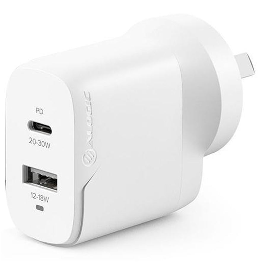 ALOGIC WCG2X32-ANZ - 2X32W RAPID POWER GAN-LADEGERÄT#USB-C+USB-A