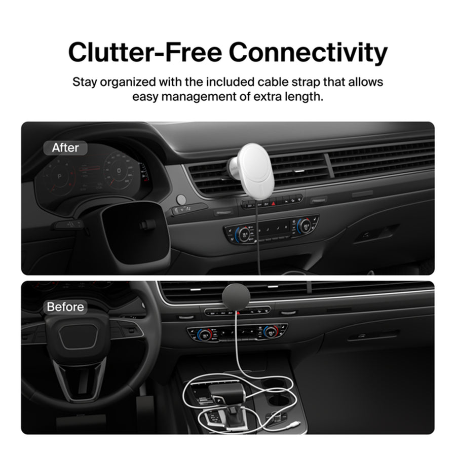 Belkin WIC008DSGR-V2 - BOOSTCHARGE PRO WIRELESS CAR CHARGER WIT