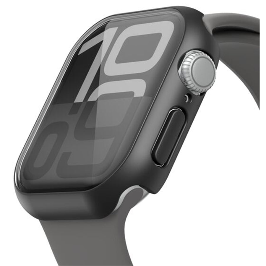Belkin ScreenForce Apple Watch Series 10 (42mm/black) TemperedCurve 2-in-1 Screen Protector with Bumper Case - Black