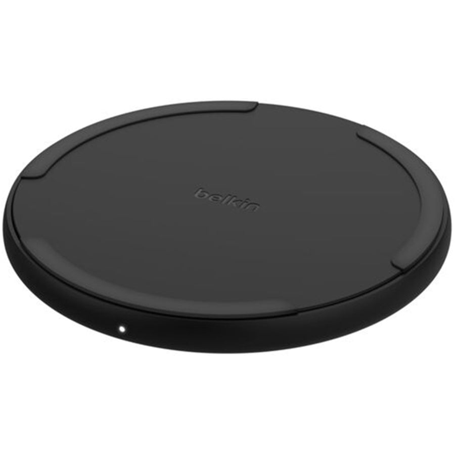 Belkin BoostCharge Pro Wireless Charging Pad 15W - Black, Included Wall Charger, Up to 15W of Wireless Charging, Easy Alignment and Larger Pad, LED Indicator
