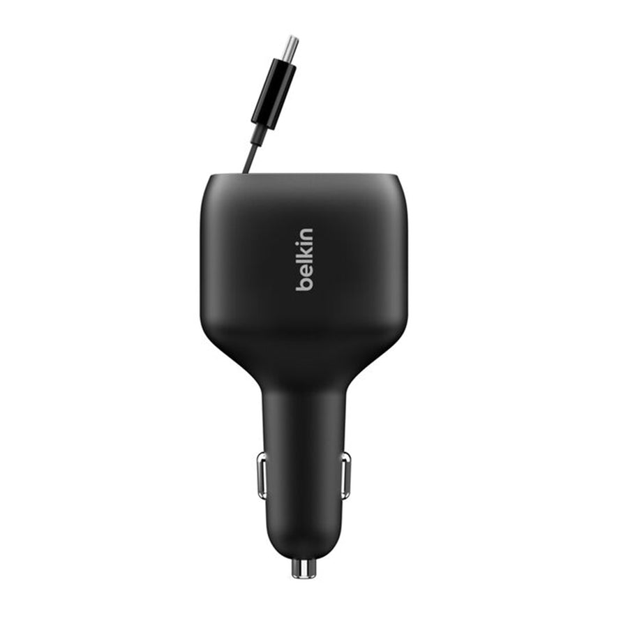 Belkin CCC001FQBK - BoostCharge Retractable Car Charger 75W