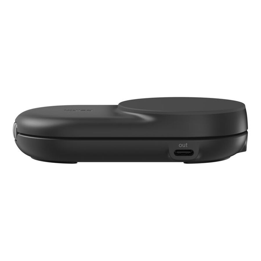 Belkin Qi2 25W /MagSafe 25W - UltraCharge 2-in-1 Foldable Magnetic Charger - Black - Fast charge 0-50% in 25 minutes