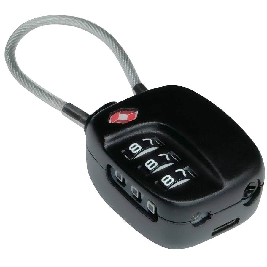 Boompods TTSABK Tracker Lock - Black Easily track your bag with the Apple Find My app. Waterproof (IPX5) and TSA-approved,