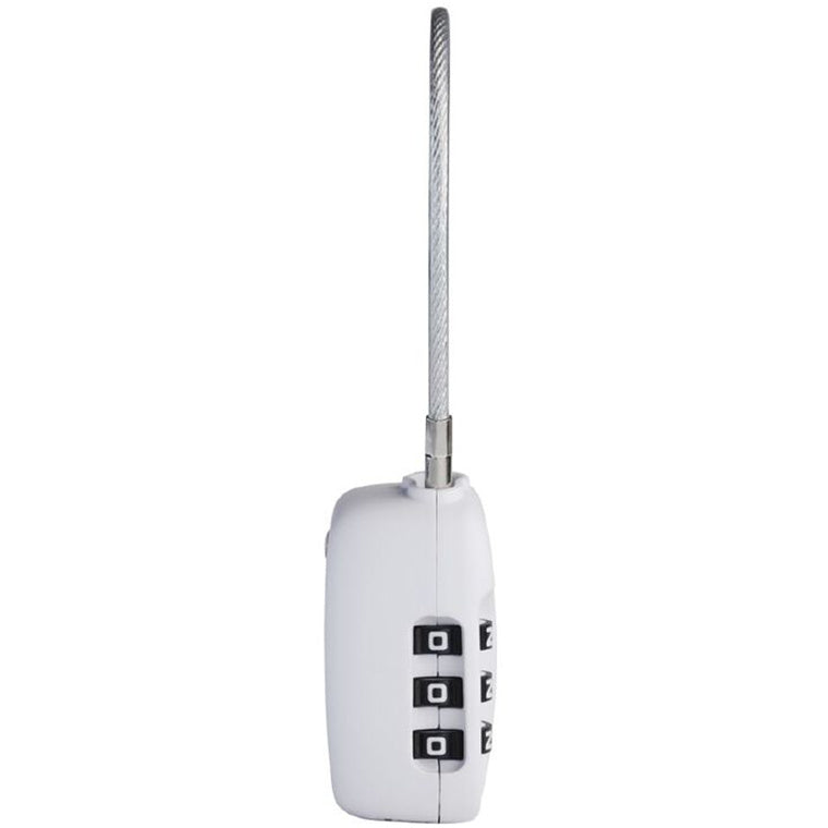 Boompods TTSAWT Tracker Lock - White Easily track your bag with the Apple Find My app. Waterproof (IPX5) and TSA-approved,