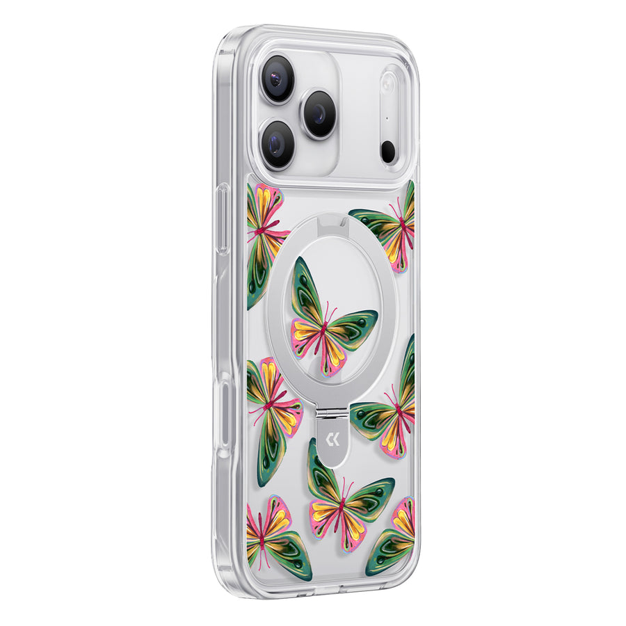CASEKOO by TORRAS iPhone 17 Pro Max Magnetic Kickstand Case - Butterfly