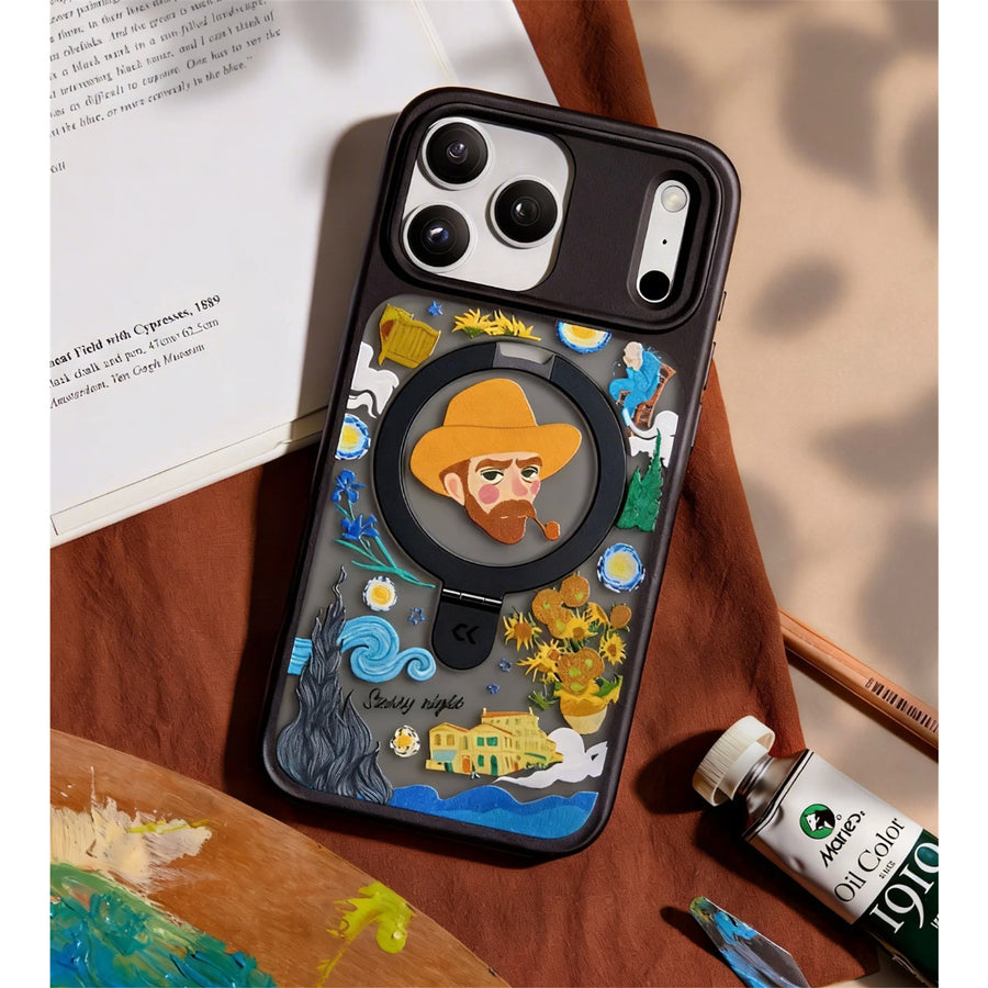 CASEKOO by TORRAS iPhone 17 Pro Max Magnetic Kickstand Case - Artist