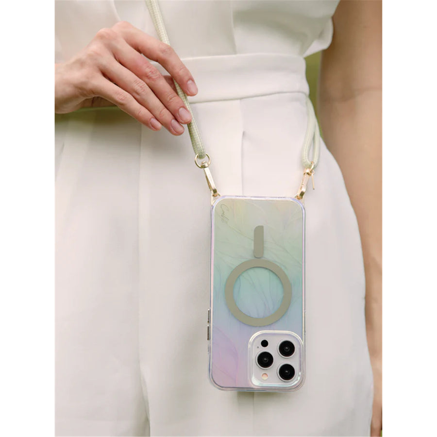 coehl Laurel Universal Lanyard - Ivory Lightweight and Sturdy Design, Adjustable Neck and Crossbody for Phones and Other Accessories, Includes Strap Card for Universal Compatibility across all Phone Cases