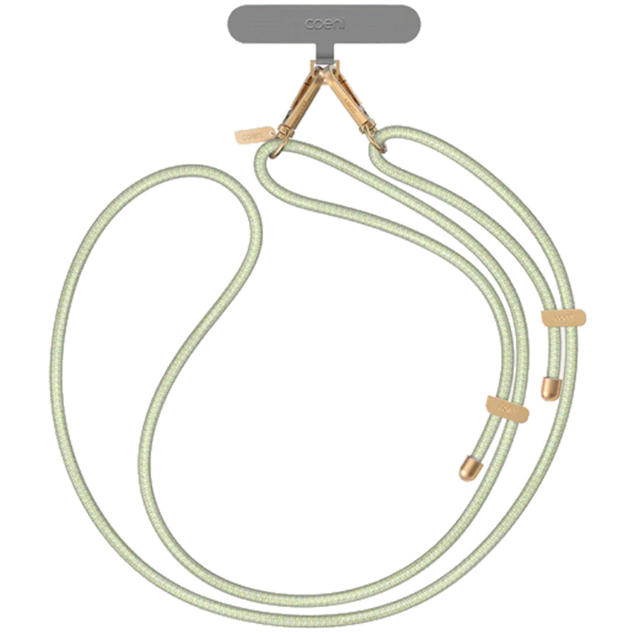 coehl Laurel Universal Lanyard - Light Lime Lightweight and Sturdy Design, Adjustable Neck and Crossbody for Phones and Other Accessories, Includes Strap Card for Universal Compatibility across all Phone Cases
