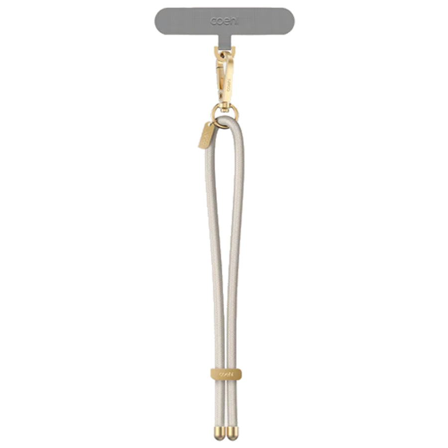 coehl Laurel Universal Handstrap - Ivory Lightweight and Sturdy Design, Adjustable for Phones and Other Accessories, Includes Strap Card for Universal Compatibility across all phone cases
