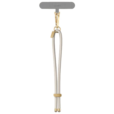 coehl Laurel Universal Handstrap - Ivory Lightweight and Sturdy Design, Adjustable for Phones and Other Accessories, Includes Strap Card for Universal Compatibility across all phone cases