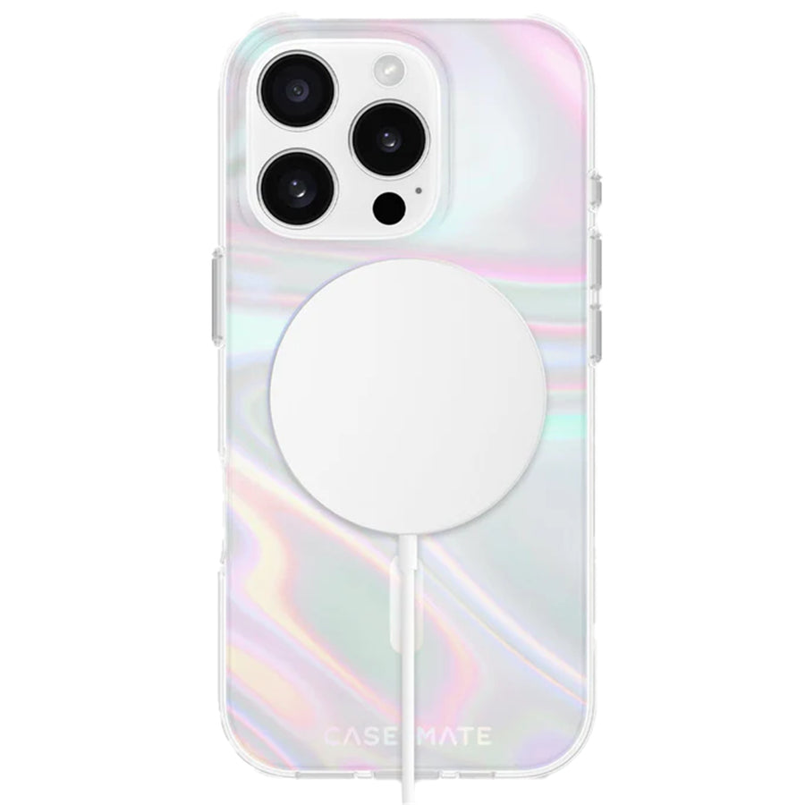 Casemate iPhone 16 Pro  CM054414 Case-Mate Soap Bubble MagSafe Case - Iridescent