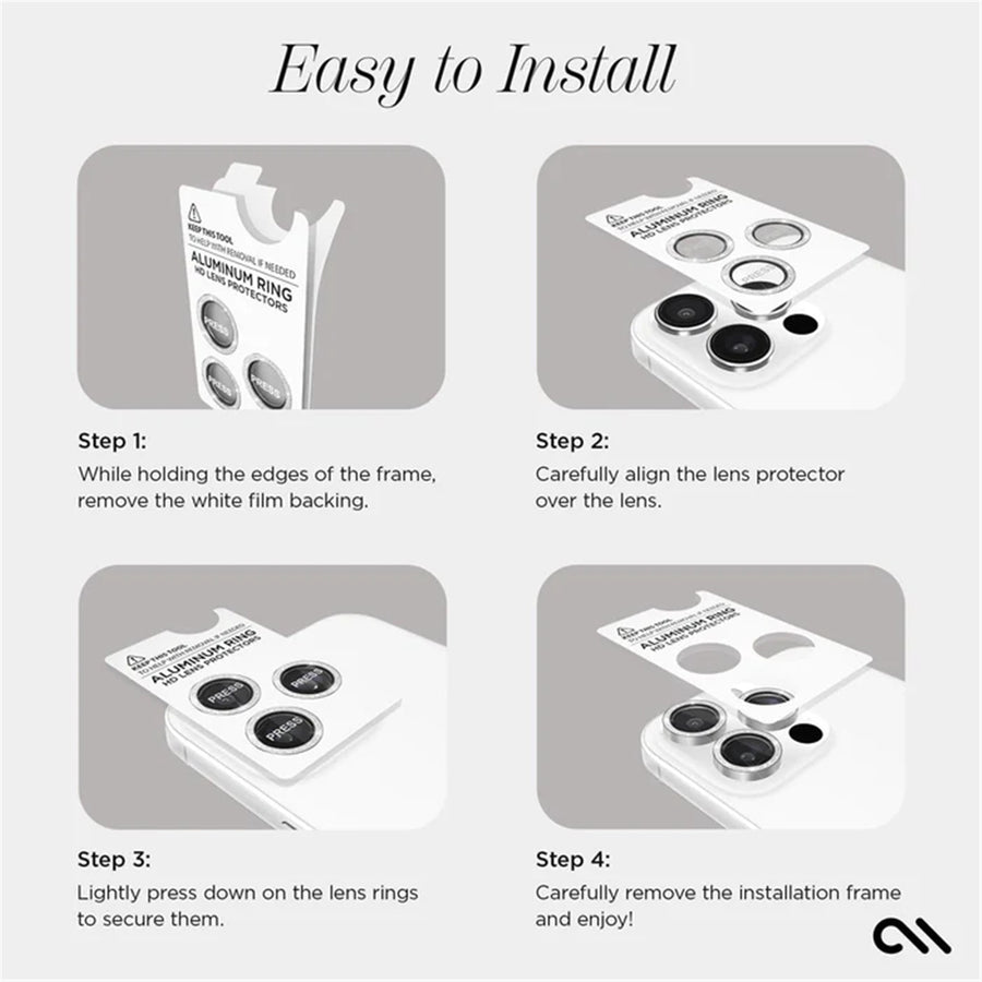 CM054504 - Casemate Lens Protector - iPh 16 Pro/iPh Pro Max - Twinkle
