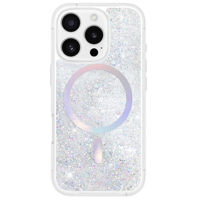 Casemate iPhone 16 Pro  KS055216 Kate Spade Liquid Glitter MagSafe Case - Opal Iridescent