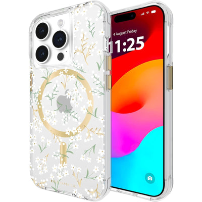 Casemate iPhone 15 Pro Rifle Paper Co MagSafe Hülle - Petite Fleurs