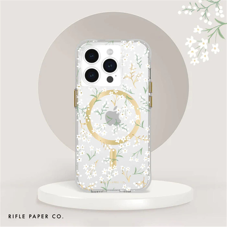 Casemate iPhone 15 Pro Rifle Paper Co MagSafe Case - Petite Fleurs